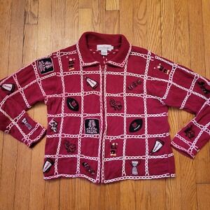 Castles Sport South Carolina Gamecocks Zip Up Sweater Cardigan L‎ Football